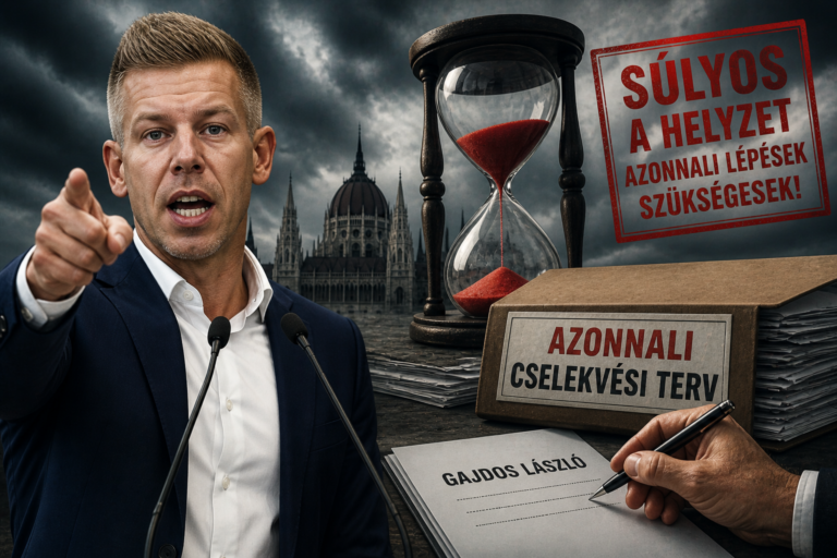 sürgős politikai döntéshozatal és nyomásgyakorlás vizuális ábrázolása
