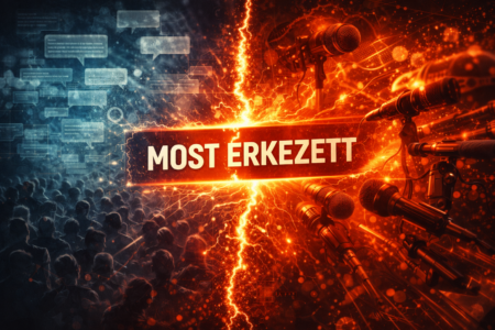 politikai provokáció médiavihar vizuális ábrázolása