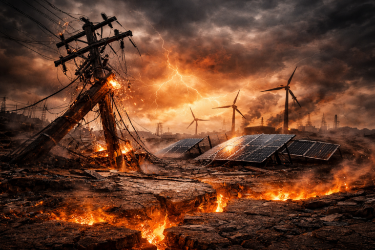 energiaátállás összeomlás kockázata villamos hálózat