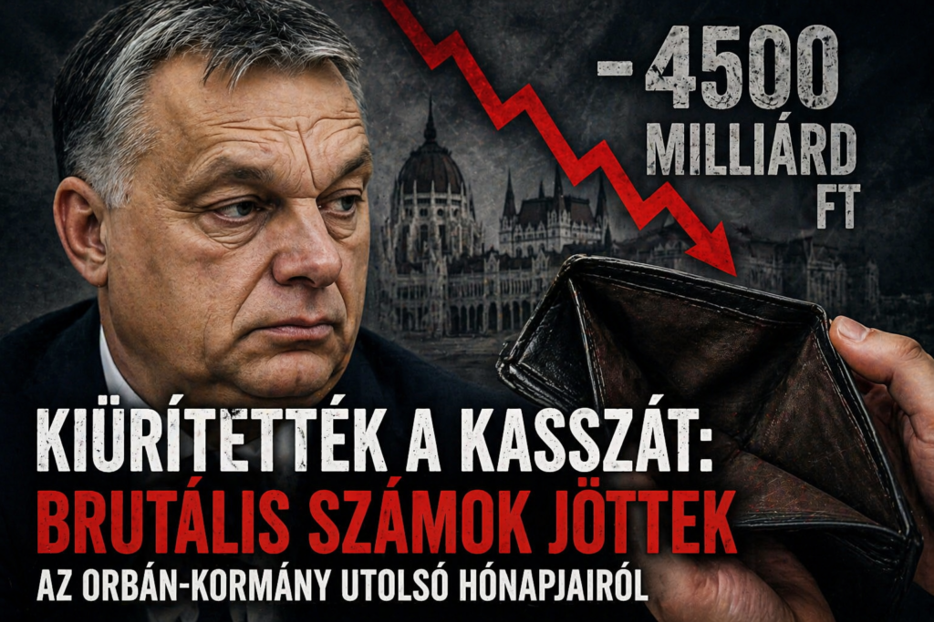 öltségvetési hiány, kiürített kassza vizuális ábrázolása